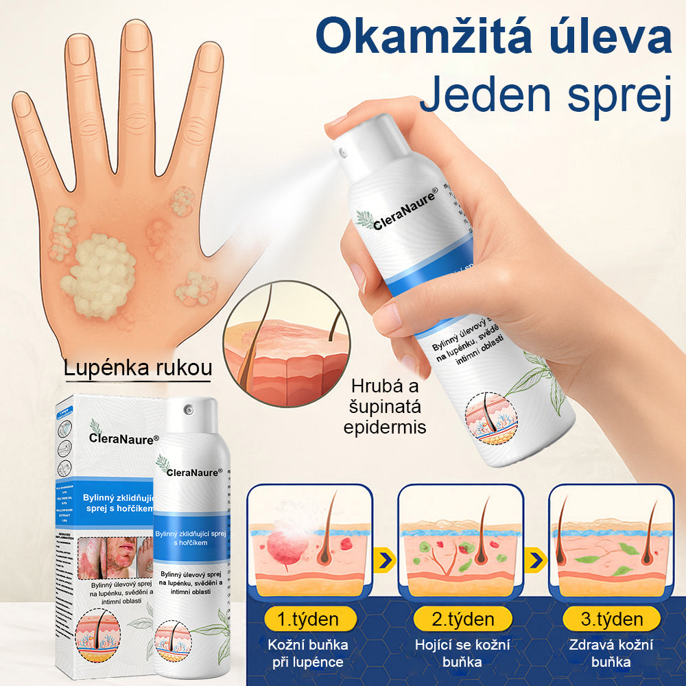 ⚠️🫧CleraNature® Hořčíkový Sprej – Rychlá Úleva pro Svědící, Červenou a Citlivou Pokožku (Dokonce i Intimní Oblasti)