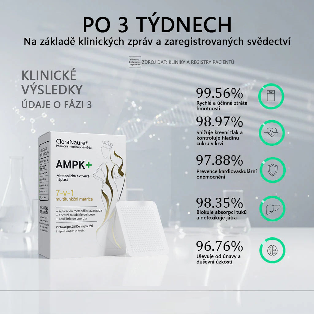 ⭐⭐⭐CleraNaure® 7-v-1 metabolický a zpevňující náplast (technologie mikrodifúze, 24hodinový účinek) pro kontrolu hmotnosti, chuť k jídlu, energii a metabolismus cukru 💡💡💡💡