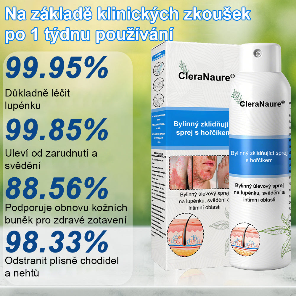 ⚠️🫧CleraNature® Hořčíkový Sprej – Rychlá Úleva pro Svědící, Červenou a Citlivou Pokožku (Dokonce i Intimní Oblasti)