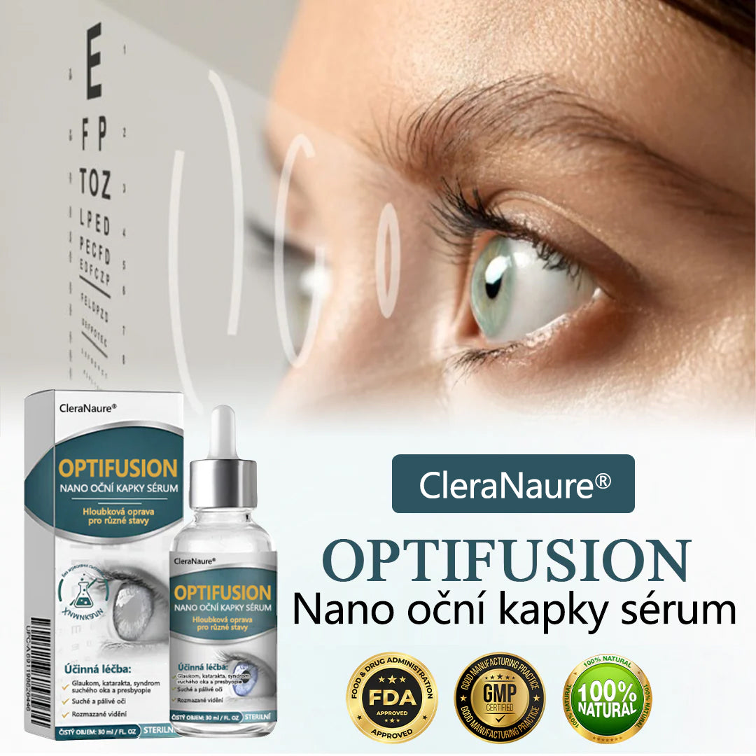 CleraNaure® Optifusion Nano Kapky pro Oči Sérum-Nanotechnologie obnovuje jasné vidění, bez brýlí, bez chirurgického zásahu