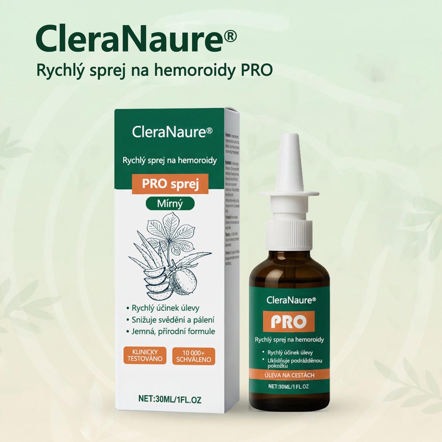 Akce s časovým omezením | CleraNaure® Rychlý Hemoroidní PRO Sprej🎁🎁