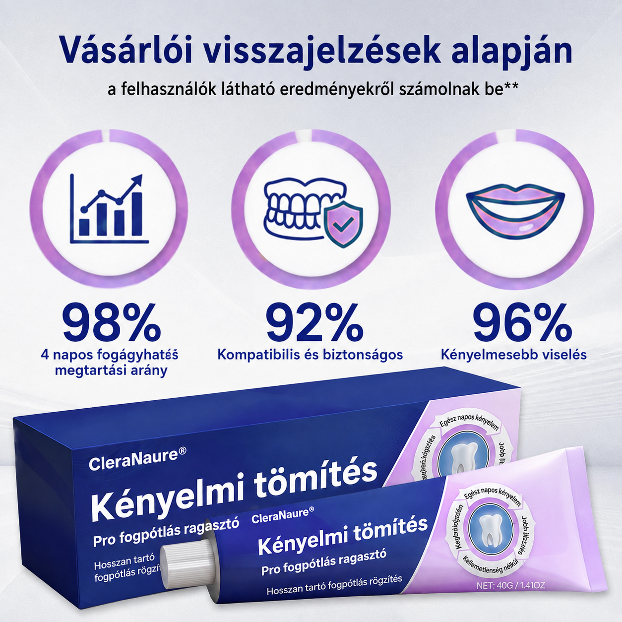 CleraNaure® Comfort Seal Pro Fogsor Ragasztó✅
