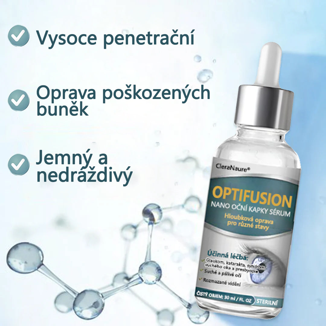 CleraNaure® Optifusion Nano Kapky pro Oči Sérum-Nanotechnologie obnovuje jasné vidění, bez brýlí, bez chirurgického zásahu