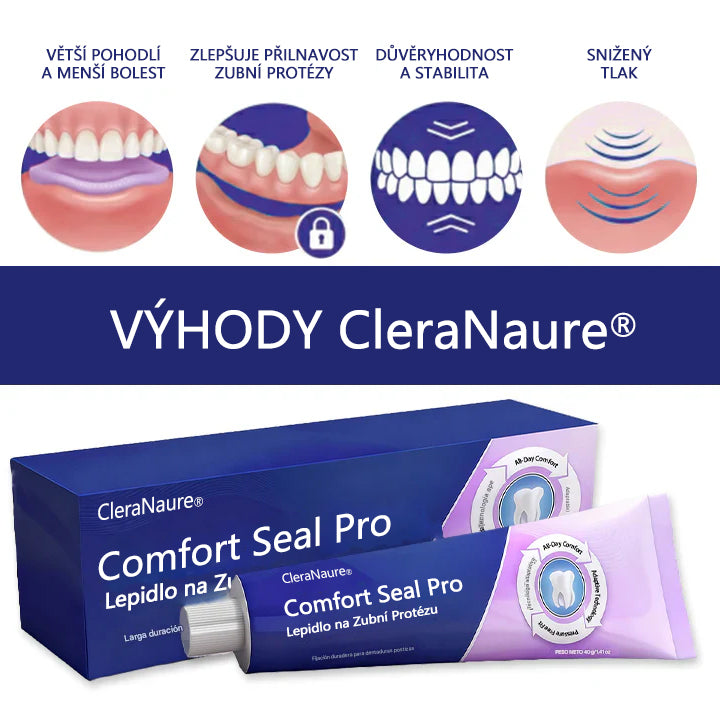 🔥🔥  KORLÁTOZOTT KÜLÖNLEGES AJÁNLAT 🦷 CleraNaure® Comfort Seal Pro Fogsor Ragasztó 🦷💜 FDA Tanúsítvánnyal🔥🔥🔥