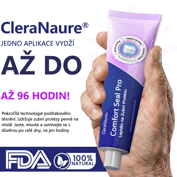 🔥🔥  KORLÁTOZOTT KÜLÖNLEGES AJÁNLAT 🦷 CleraNaure® Comfort Seal Pro Fogsor Ragasztó 🦷💜 FDA Tanúsítvánnyal🔥🔥🔥