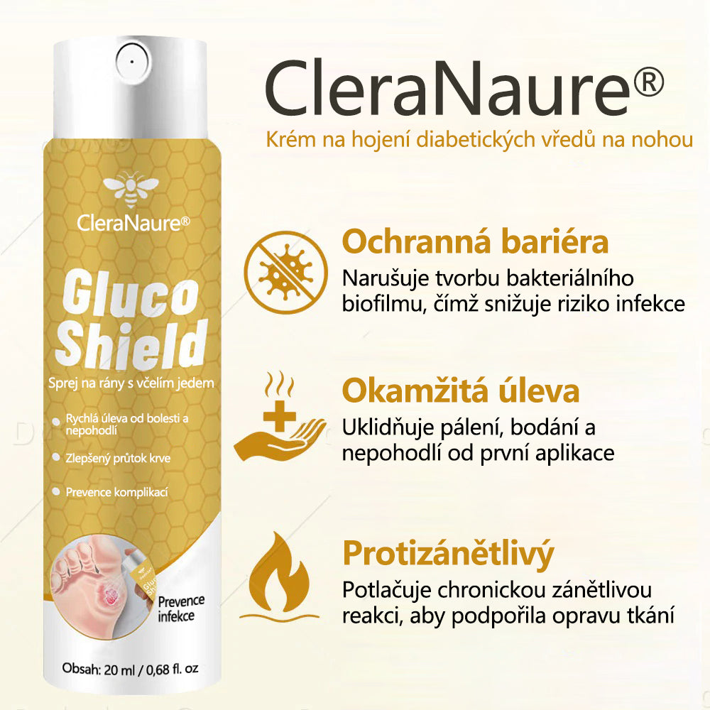 CleraNaure® GlucoShield sprej na rány s včelím jedem