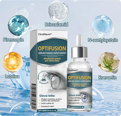 CleraNaure® Optifusion Nano Kapky pro Oči Sérum-Nanotechnologie obnovuje jasné vidění, bez brýlí, bez chirurgického zásahu