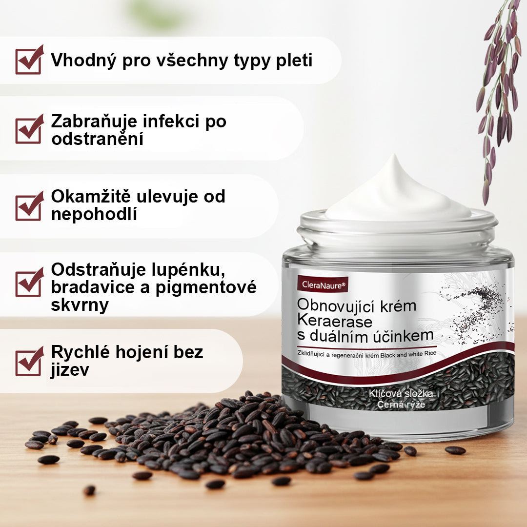 ⭐🔥Oficiální obchod👨‍⚕️ CleraNaure® KeraErase - Krém s dvojitým účinkem pro obnovu pokožky 👨‍⚕️ (Obnova s dvojím účinkem – zjemňuje vyvýšené hrbolky a odbourává hluboké nahromadění keratinu bez kyselin a podráždění)