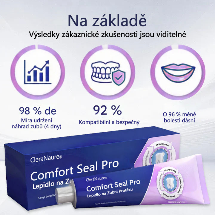 🔥🔥  KORLÁTOZOTT KÜLÖNLEGES AJÁNLAT 🦷 CleraNaure® Comfort Seal Pro Fogsor Ragasztó 🦷💜 FDA Tanúsítvánnyal🔥🔥🔥