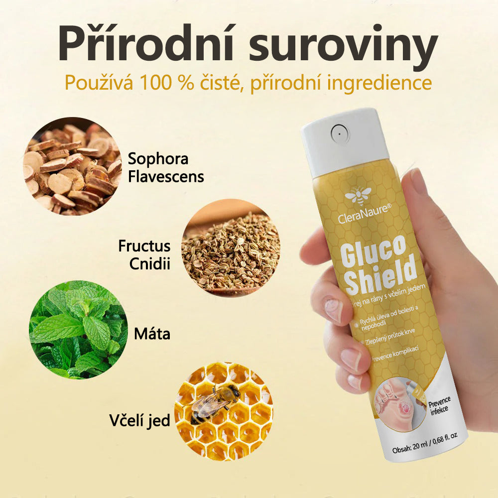 CleraNaure® GlucoShield sprej na rány s včelím jedem