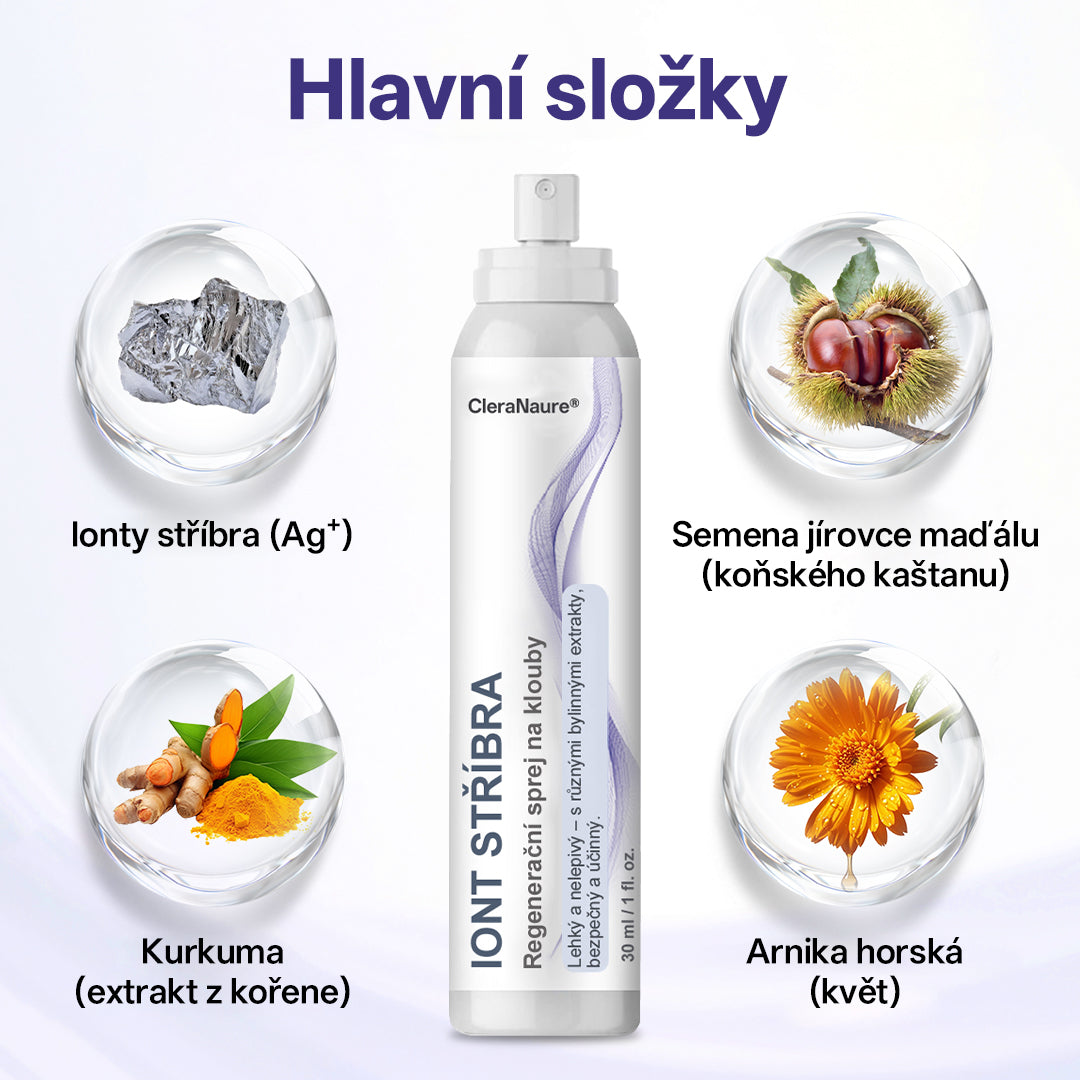 CleraNature® Stříbrný iontový sprej pro klouby💕💕💕
