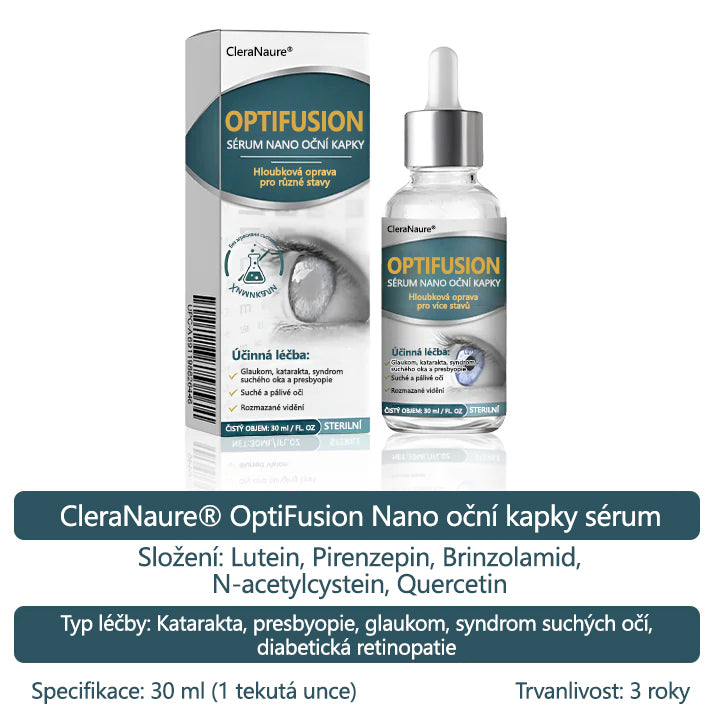 CleraNaure® Optifusion Nano Kapky pro Oči Sérum-Nanotechnologie obnovuje jasné vidění, bez brýlí, bez chirurgického zásahu